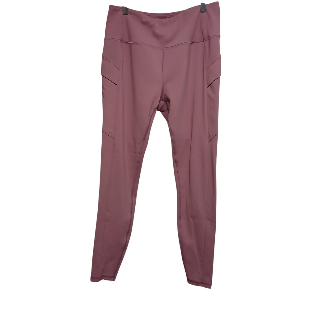 Avalanche Outdoor Supply Company Women's Leggings XLarge Mauve Pocket Activewear